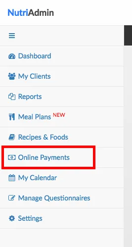 online payments item